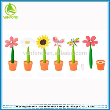 Hangzhou pen factory direct price rubber flower ball pen wholesale